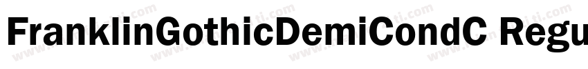 FranklinGothicDemiCondC Regular字体转换
